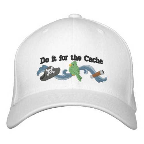 Scavenger Hunt Geocache Pirate Theme Embroidered Baseball Hat