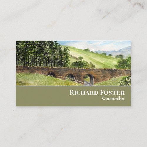 Scawgill Bridge Lake District England Business Card