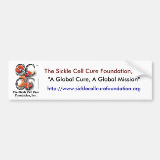 SCCFdesign, The Sickle Cell Cure Foundation, ... Bumper Sticker
