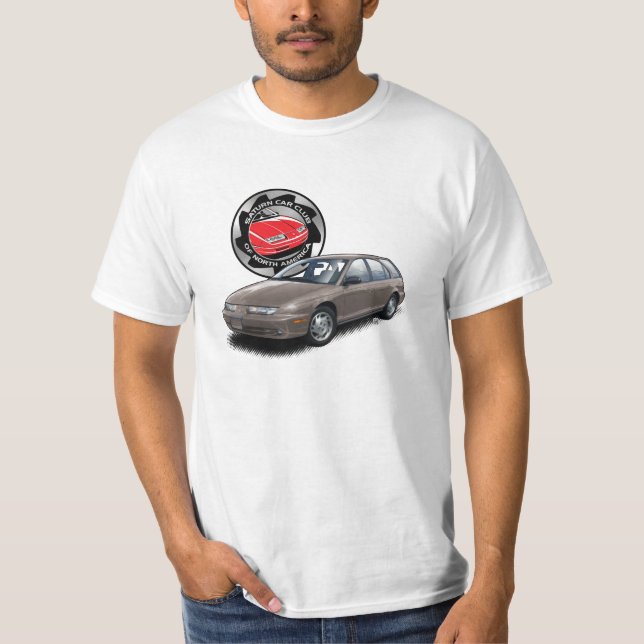 SCCNA Brown Saturn Gen 2 Wagon T-Shirt (Front)