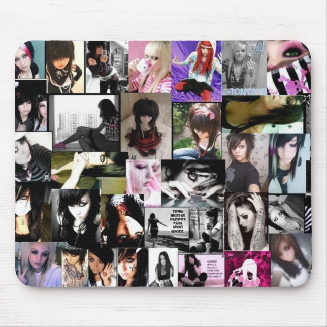 SCENE AND EMO GIRLLz Mouse Pad (Front)