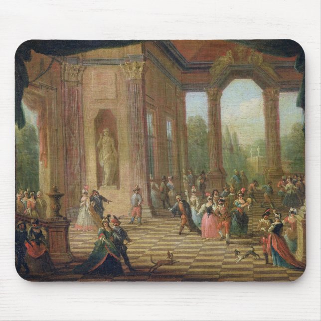 Scene at a Masked Ball Mouse Pad (Front)