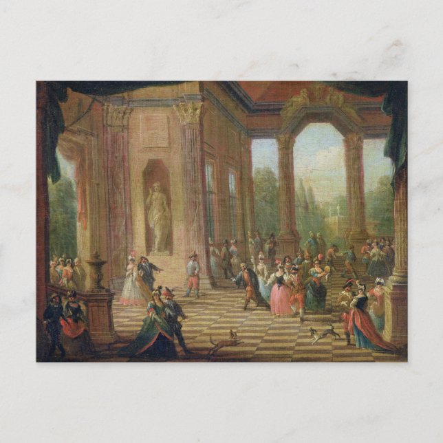Scene at a Masked Ball Postcard (Front)