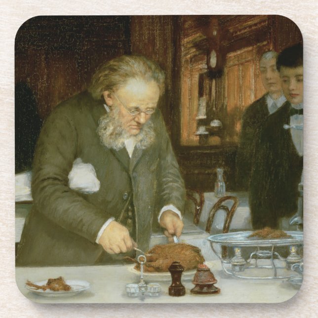 Scene at La Tour d'Argent Restaurant Drink Coaster (Front)