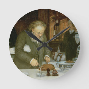 Scene at La Tour d'Argent Restaurant Round Clock