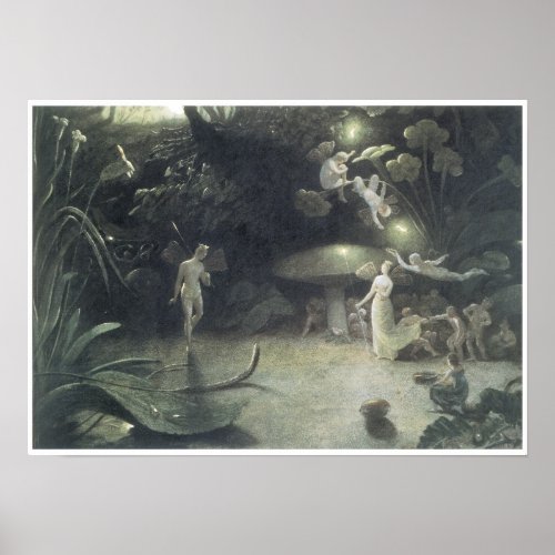 Scene from a Midsummer Nights Dream 1832 Poster
