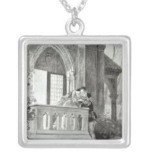 Scene from Act II of Romeo and Juliet Silver Plated Necklace