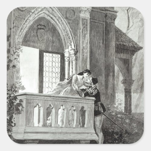 Scene from Act II of Romeo and Juliet Square Sticker