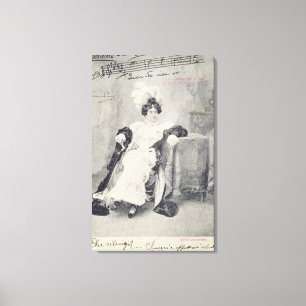 Scene from Act II of the opera 'La Boheme' Canvas Print