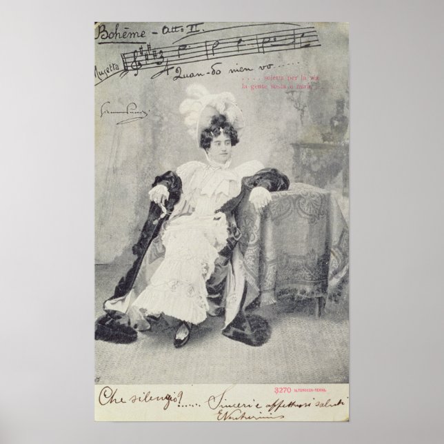 Scene from Act II of the opera 'La Boheme' Poster (Front)