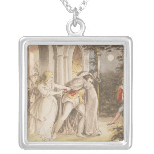 Scene from Don Juan Silver Plated Necklace