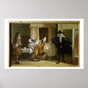 Scene from 'Le Malade Imaginaire' by Moliere (1622 Poster