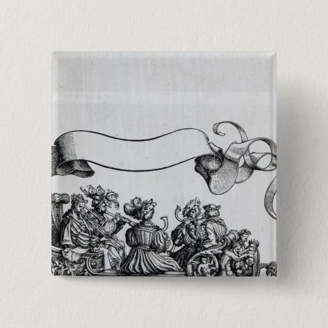 Scene from Maximilian's Triumphal Procession Pinback Button (Front)