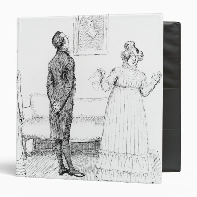 Scene from 'Pride and Prejudice' 3 Ring Binder (Front/Inside)