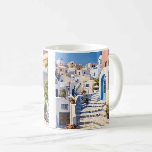 Scene from Santorini Greece Coffee Mug