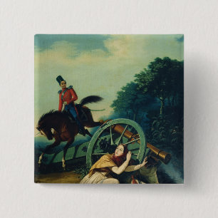 Scene from the 1812 Franco-Russian War, 1830s Pinback Button