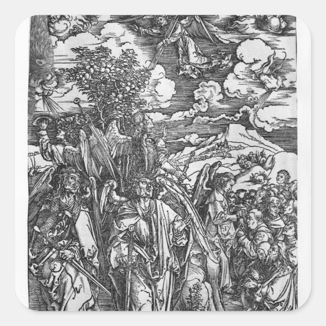 Scene from the Apocalypse Square Sticker (Front)