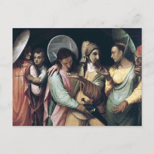 Scene from the Commedia dell'Arte, c.1765 Postcard (Front)