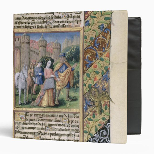 Scene from the 'Hours of Louis d'Orleans' 3 Ring Binder (Front/Inside)