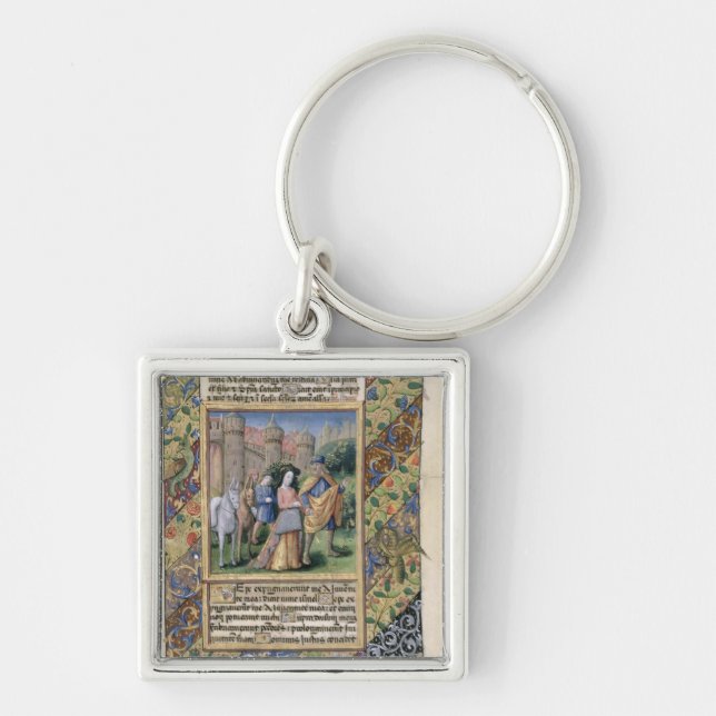 Scene from the 'Hours of Louis d'Orleans' Keychain (Front)