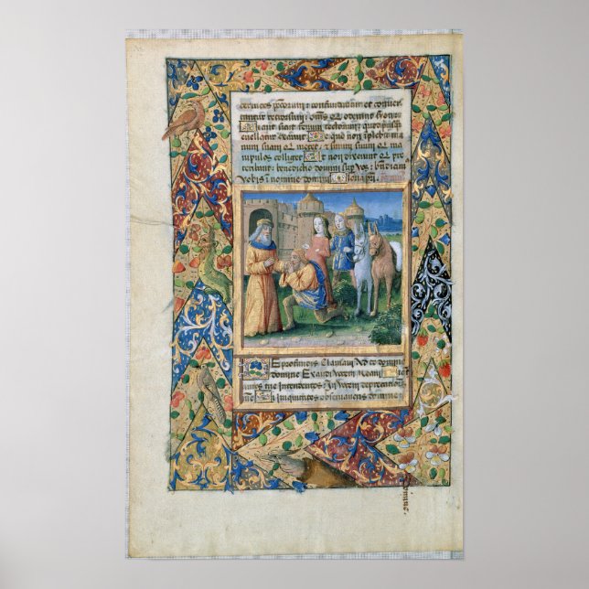 Scene from the 'Hours of Louis d'Orleans' Poster (Front)