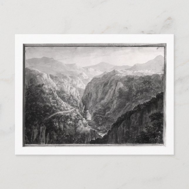 Scene from the Inn at Devil's Bridge with the Fall Postcard (Front)