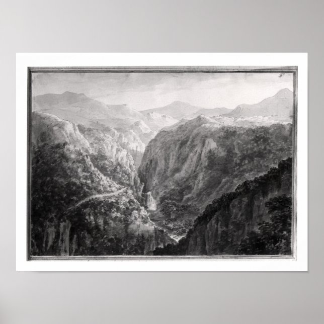 Scene from the Inn at Devil's Bridge with the Fall Poster (Front)