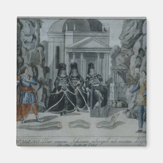 Scene from 'The Magic Flute' Magnet (Front)