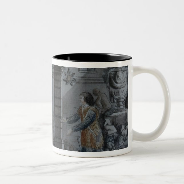 Scene from 'The Magic Flute' Two-Tone Coffee Mug (Right)