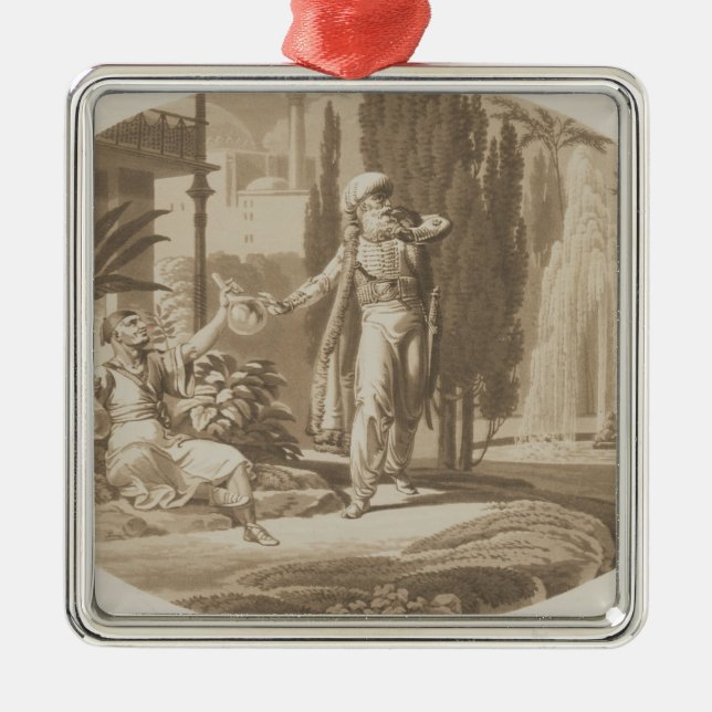 Scene from 'The Marriage of Figaro' Metal Ornament (Front)