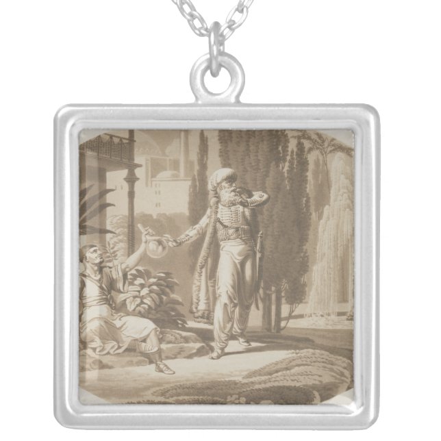 Scene from 'The Marriage of Figaro' Silver Plated Necklace (Front)