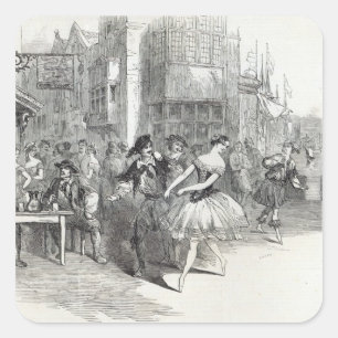 Scene from the new Ballet of 'The Wags of Square Sticker