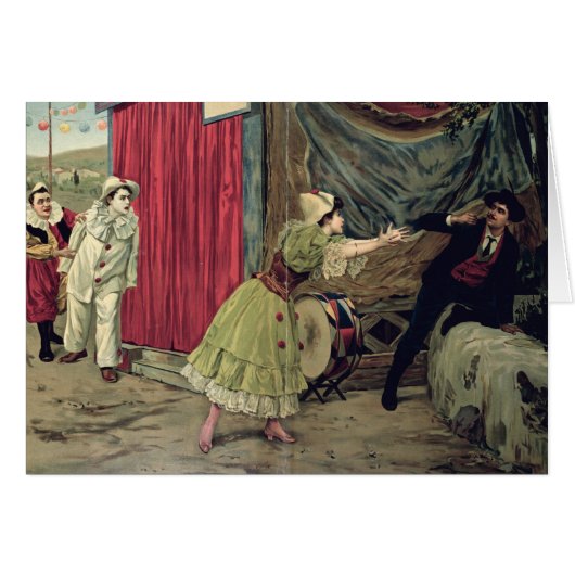 Scene from the opera 'Pagliacci' Cards (Front Horizontal)