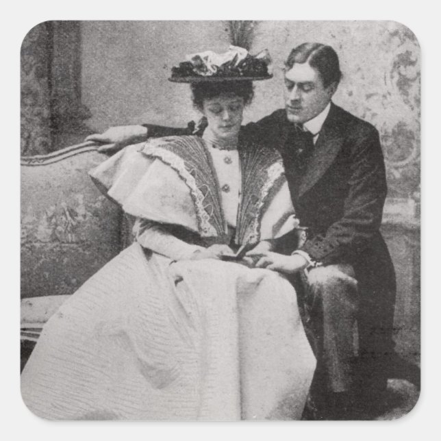 Scene from the performance of The Importance of Be Square Sticker (Front)