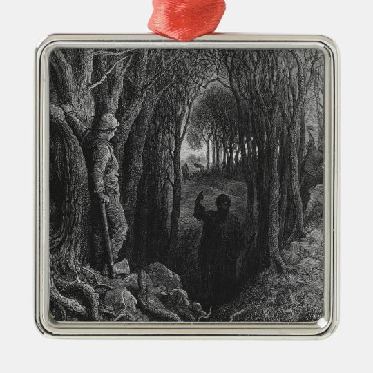 Scene from 'The Rime of the Ancient Mariner' 2 Metal Ornament