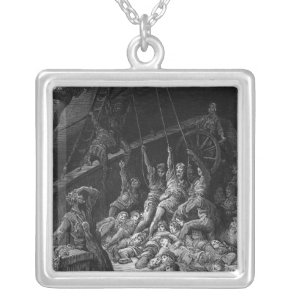 Scene from 'The Rime of the Ancient Mariner' 2 Silver Plated Necklace