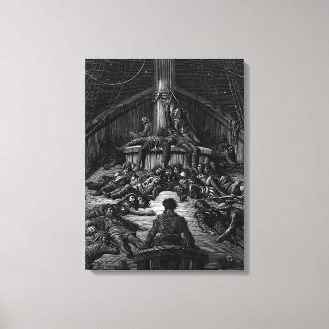 Scene from 'The Rime of the Ancient Mariner' 3 Canvas Print (Front)