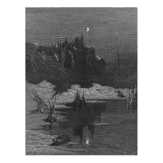 Scene from 'The Rime of the Ancient Mariner' 4 Postcard