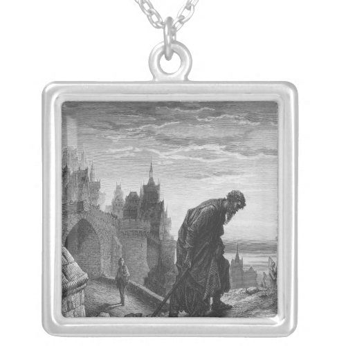 Scene from The Rime of the Ancient Mariner 4 Silver Plated Necklace