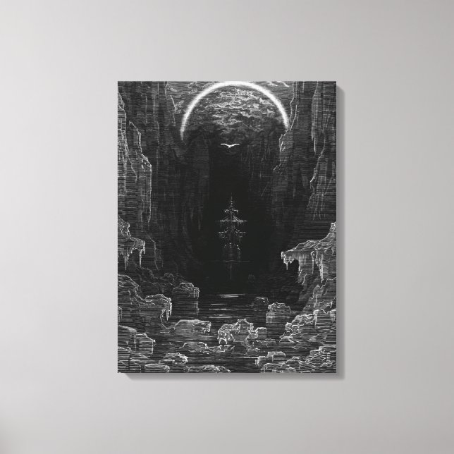 Scene from 'The Rime of the Ancient Mariner' Canvas Print (Front)