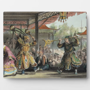 Scene from the Spectacle of 'The Sun and Moon', fr Plaque