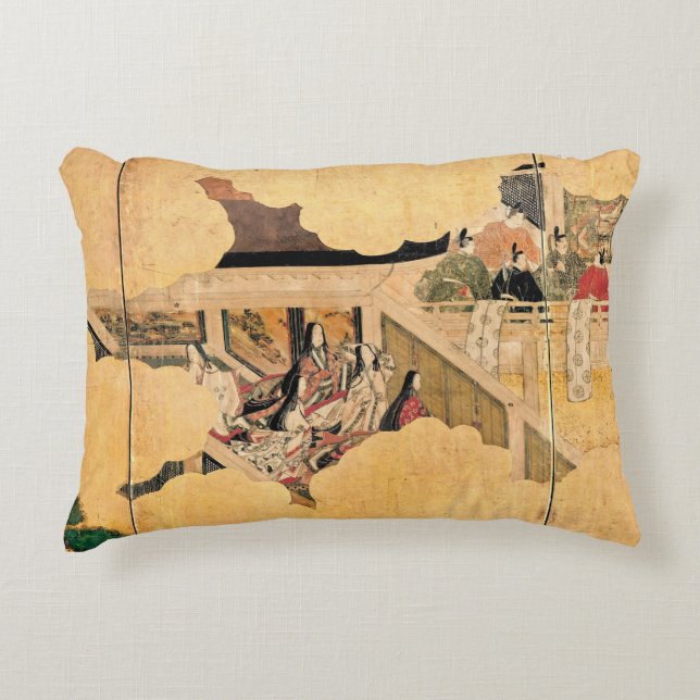 Scene from the Tale of Genji  Accent Pillow (Front)