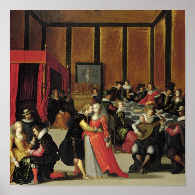 Scene Galante or The Five Senses Poster (Front)