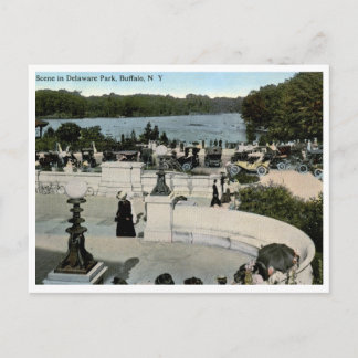 Scene in Delaware Park, Buffalo NY 1915 Vintage Postcard