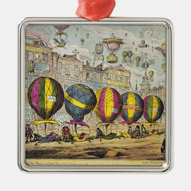 Scene in the Farce 'Lofty Prospects' Metal Ornament (Front)