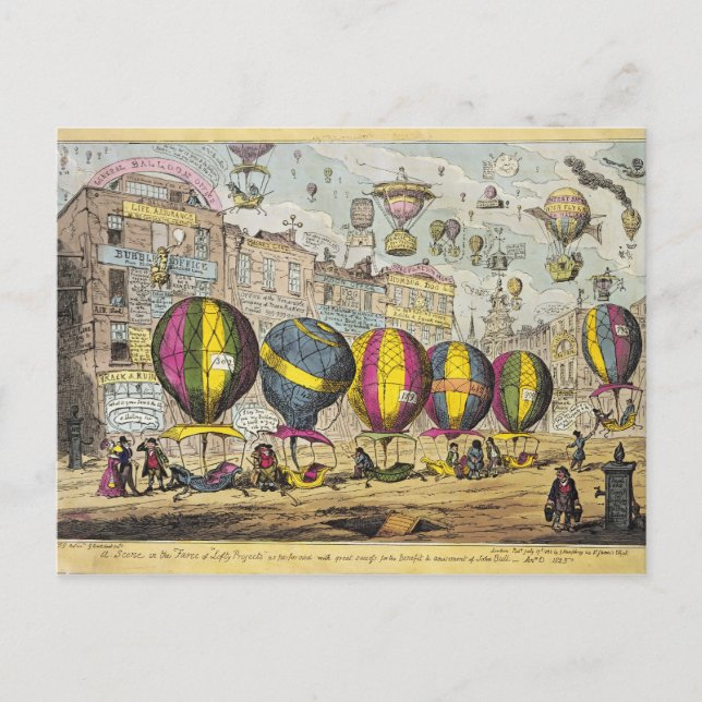 Scene in the Farce 'Lofty Prospects' Postcard (Front)