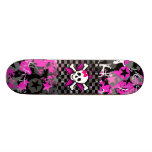 Scene Kid Girly Skull Skateboard Deck