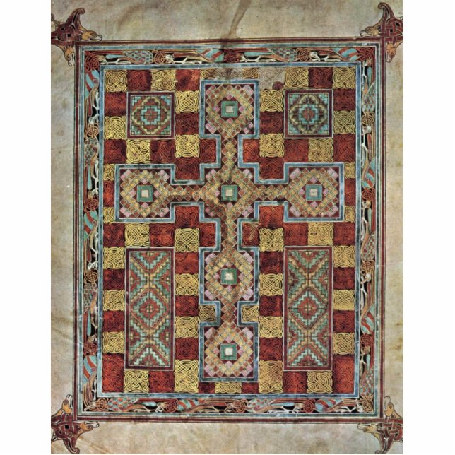 Scene Lindisfarne Gospels: Carpet Page By Meister Cutout (Front)