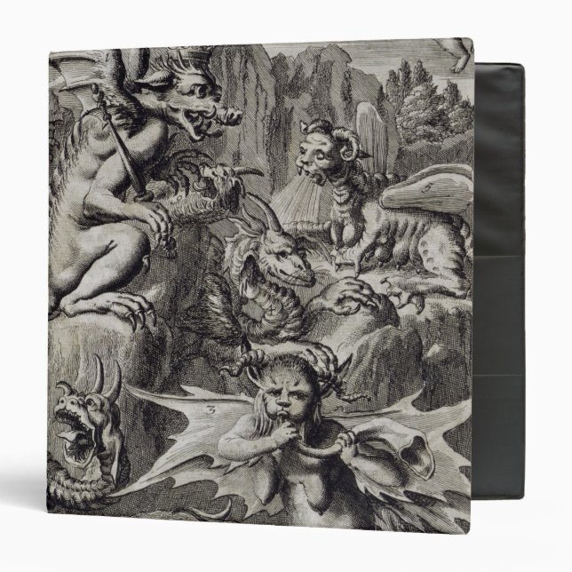 Scene of Hell, illustration from Book 1 Part 3 Cha 3 Ring Binder (Front/Inside)