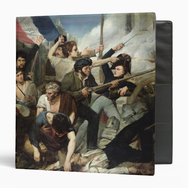 Scene of the 1830 Revolution 3 Ring Binder (Front/Inside)